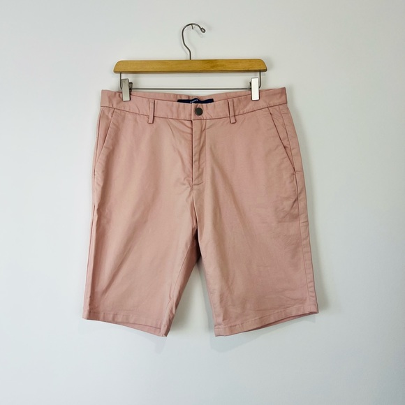 Spoke Other - Spoke Build A Pale Pink Causal Classic Cotton Tailored Fit Shorts UK 32